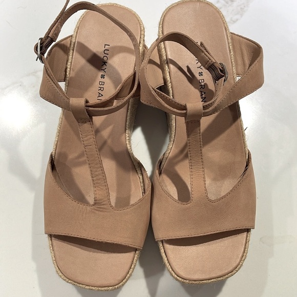 Lucky Brand Shoes - 🥳🥳LUCKY BRAND Valki Espadrilles Platform Wedge Sandals, Size 9 1/2  Tan
